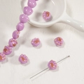 Light purple ceramic cat paw beads for DIY handmade jewelry necklace bracelets - 11.5*12.5*9mm / Purple Cat Paw