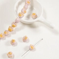 Cute lavender ceramic cat paw beads for DIY handmade necklaces and jewelry making - 11.5*12.5*9mm / Pale Purple Cat Paw
