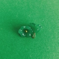 Translucent green lily of the valley glass charm with gold center for DIY jewelry - Green Jade Lily of the Valley
