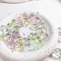 Colorful AB coated heart-shaped acrylic beads for DIY jewelry and phone chain making - Mixed Color Heart