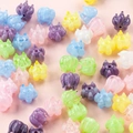 Katzenpfoten-Perlen in Pastellfarben mit Matt-Finish für DIY-Schmuck und Basteln - Preis Pro Stück / 14# Mischfarben (Katzenpfotenform)