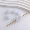 Perles de muguet blanc crème translucides en résine pour la création de bijoux DIY - Prix Par Pièce / 13# Blanc Transparent (Forme de Cloche de Muguet)