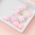 Perles en résine muguet rose translucide pour la création de bijoux DIY - Prix Par Pièce / 6# Rose Gelée (Fleur à Cinq Pétales)