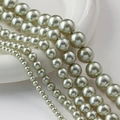 Perlas artesanales verde salvia en varios tamaños para accesorios de joyería DIY - 9# Verde Teal