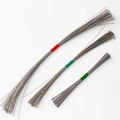 Three rolls of flexible coated steel wires in red and green for DIY jewelry making - 100 Roots/Bundle / Length 10cm (Thickness 0.3mm)