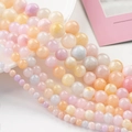 Pastel macaron quartz beads in assorted sizes 4mm-12mm for DIY jewelry making - 9# Q Jelly