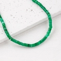 Perline in pietra sintetica verde scuro 4x2mm a forma di ruota per gioielli fai da te - 20 / Verde Bosco