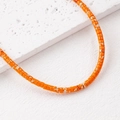 Sunset orange 4x2mm synthetic stone beads with marble texture for DIY bracelet jewelry - Gold Red