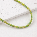 Perline piatte in pietra imperiale verde con texture naturale per gioielli fai da te - Verde Muschio