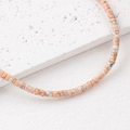 Sunset orange synthetic stone wheel beads for DIY jewelry making and bracelet accessories - Persimmon Red