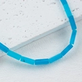 Translucent bright blue rectangular natural stone beads for DIY jewelry making - Azure Blue