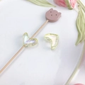 Perline a forma di cuore giallo chiaro con rivestimento AB cangiante per gioielli fai-da-te - Piccolo Cuore (10#) / 1 Pezzo/Confezione / Giallo