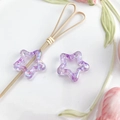Perle a forma di stella viola con finitura aurora per gioielli fai-da-te - Stella Cava (13#) / 1 Pezzo/Confezione / Viola