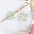 Perline a forma di stella con rivestimento cangiante verde chiaro per fai da te - Stella Cava (15#) / 1 Pezzo/Confezione / Verde