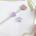 Perline a forma di stella con sfumatura viola e rosa per gioielli fai-da-te fatti a mano - Piccola Stella (19#) / 1 Pezzo/Confezione / Viola