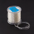 Strong 1.0mm transparent elastic PU bead string for DIY jewelry making 100M roll - 1.0mm 100m