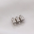 Three pieces of 14K gold plated silver magnetic clasps for DIY jewelry connecting - White Gold Tone: 13*6mm