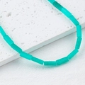 Translucent green natural stone cube beads for vintage DIY jewelry necklaces - Pale Green