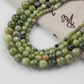 Natürliche grüne Jadeperlen in 4mm bis 10mm für die DIY Schmuckherstellung - 12mm