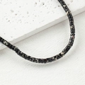 Perle rondelle in pietra naturale macchiata bianco e nero per gioielli DIY - Un Filo (Circa 150 Perle) / Blu Nerastro