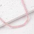 Perles de pierre rose 4x2mm pour la fabrication de bijoux et accessoires de bracelet DIY - Un Fil (Environ 150 Perles) / Neige Rouge