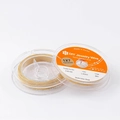 Light gold 0.30mm nylon coated stainless steel 7-strand beading wire for jewelry making - Type 0.3 / Light gold