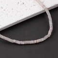 Délicates perles rondelles en quartz rose 4x2mm pour la création de bijoux DIY - Un Fil (Environ 150 Perles) / Lavande Clair