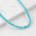Perles heishi turquoise bleu ciel 4x2mm forme rondelle pour création de bijoux - Un Fil (Environ 150 Perles) / Rose bonbon