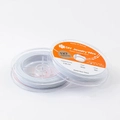 Fil à perler blanc en acier inoxydable 1x7 brins avec gaine nylon, 0,38mm x 50m - Type 0.38 / Blanc