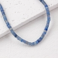 Perles en pierre naturelle bleue 4x2mm en dégradé pour bracelets DIY et bijoux - Un Fil (Environ 150 Perles) / Bleu Saphir