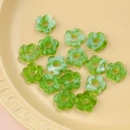 Green marble texture flower beads for DIY jewelry making in 16mm hollow design - 8# Grass Green Marbling (kp6330)