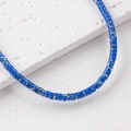 Perles disques en pierre d'empereur bleu paon 4x2mm pour création de bijoux DIY - Un Fil (Environ 150 Perles) / Bleu Vague de Mer