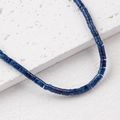 Perles rondelles en lapis-lazuli bleu profond 4x2mm pour création bijoux DIY - Un Fil (Environ 150 Perles) / Bleu Marine