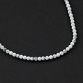 Polished 4mm white howlite stone beads with marble texture for jewelry DIY making - 1 Piece / White Howlite 4mm