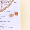 Detail of golden dragon egg charms with matte finish and red oil drop accents - Sand Gold Dumpling (4#Sand Gold Dumpling)