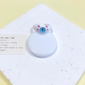 Schattige witte monster kattenring met blauwe kraal en roze oren in dierdesign - Witte Kat Roze Oor Blauwe Kraal (23#)
