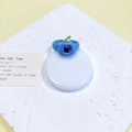 Eigenzinnige blauwe monsterring met paarse oogbal en gele hoorns van hars - Blauw Paars Oog Gele Hoorn (31#)