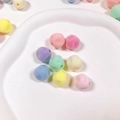 Χνουδωτές χάντρες macaron για DIY κοσμήματα σε διάφορα απαλά παστέλ χρώματα - Ακανόνιστη Μπάλα / Μικτό