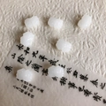 Cloud-shaped white translucent glass pendant for handmade DIY traditional hair sticks - Jade White Lotus