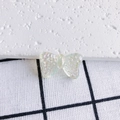 Macro shot of iridescent acrylic butterfly charms with a textured finish for DIY jewelry - Iridescent Transparent (1#)