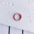 Detailed close-up of matte pink round spring buckle for DIY keychains and bag accessories - Light Pink (1#)