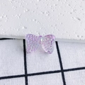 Macro shot of purple translucent glitter butterfly pendant with iridescent shell texture - Iridescent Purple Sequins (5#)