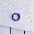 Detail of purple matte round spring snap hook for DIY keychain and bag hardware - Purple (6#)