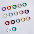 Set of 20mm colorful spring gate rings for DIY crafts and keychains in various candy colors - Mixed