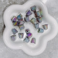Perline a forma di mughetto traslucido cangiante per la creazione di gioielli fai da te - Fiore di Tulipano a Lustro Metallico Cangiante (A107#)