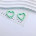 Anello a molla a forma di cuore verde menta per portachiavi e gioielli fai-da-te - Verde Menta (4#)