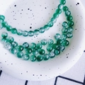 Détail de perles en verre craquelé vert de 8mm avec texture givrée pour bijoux DIY - Taille 6 / Environ 106 Pièces/Pack