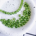 Détail de perles en verre craquelé vert 8mm avec texture fleur de glace pour bijoux DIY - Taille 8 / Environ 106 Pièces/Pack