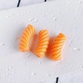 Tre perle a spirale arancioni in resina per la creazione di gioielli fai da te e hobby - Arancione (5#)