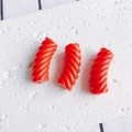 Tre vivaci perline di resina a spirale rossa per la creazione di gioielli e accessori - Rosso Brillante (13#)